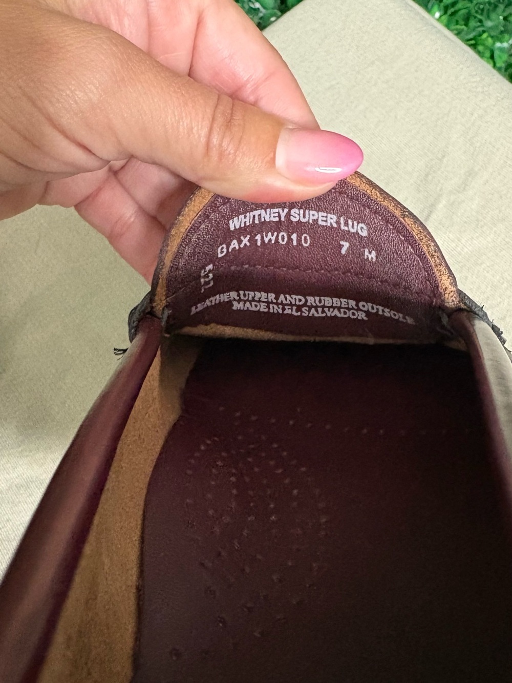 G H Bass Weejuns Whitney super Lug Burgundy Leather Penny Loafers - Picture 5 of 5